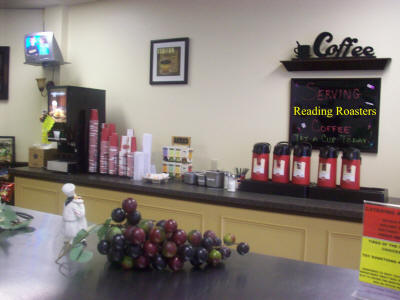 Courthouse Deli and Catering -  Serving the freshest coffee, featuring "Reading Coffee Roasters" blend coffee and Tazo teas.