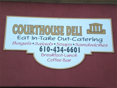 Courthouse Deli and Cafe - Our front sign